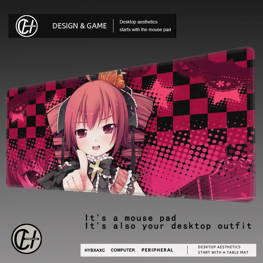 Kasane Teto "Desktop Outfit" XL Gaming Mousepad – High-Definition UTAU Art