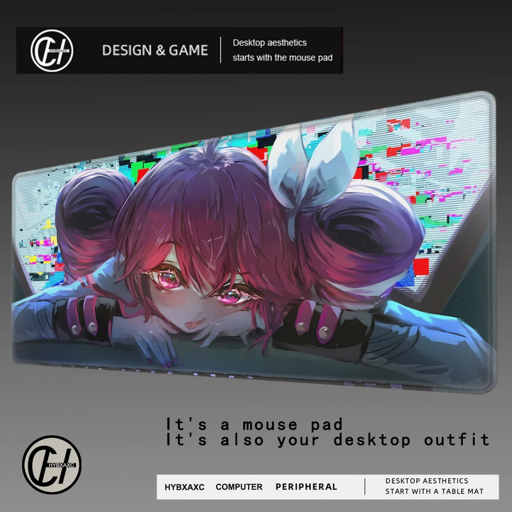 Kasane Teto "Desktop Outfit" XL Gaming Mousepad – High-Definition UTAU Art
