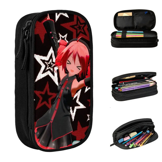 Kasane Teto High-Capacity Expandable Pencil Case - Multiple UTAU Designs